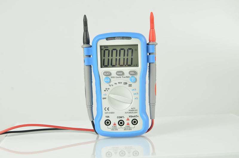 BTMETER BT-39C True RMS Digital Multimeter Auto Ranging for AC DC Voltage,Current, Resistance, Capacitance Tester with Temp Battery LED Test Auto Backlit