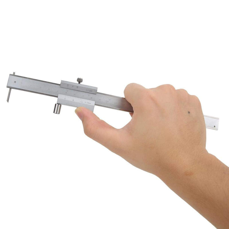 Vernier Caliper Parallel Marking Gauge Stainless Steel Measuring Tool for Measurement and Scribing of Machining 0-200MM(0-200MM)