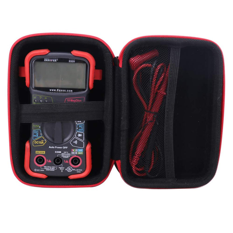 Aenllosi Hard Case Replacement for Fits INNOVA 3320/3340 Auto-Ranging Digital Multimeter (red) red