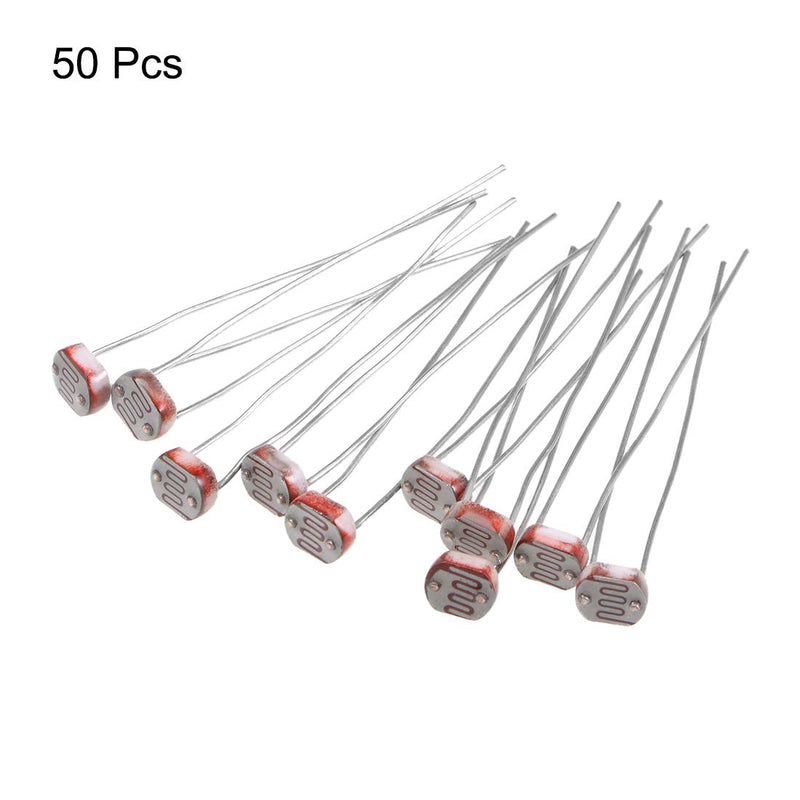 uxcell 50pcs Photoresistor LDR 4mm Light-Dependent Resistor Sensor GL4516