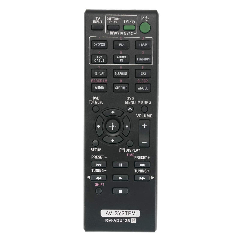 New RM-ADU138 Replace Remote Control RMADU138 fit for Sony Audio Video AV System Home Theater DAV-TZ140 DAV-TZ145 DAV-TZ150 HBD-TZ130 HBD-TZ140 HBD-TZ145 AV-RZ130 RM-ADU101 RMADU101