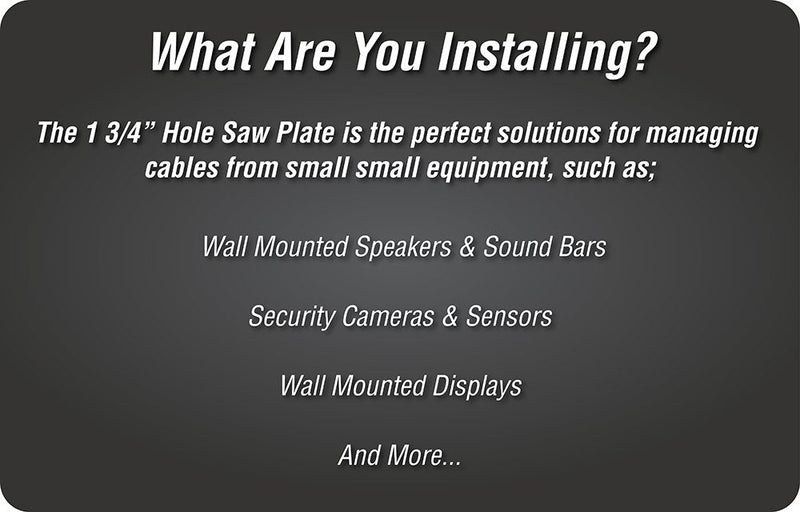 DATA COMM Electronics 45-0006-WH Hole Saw Plate - White White - Hole Saw Plate