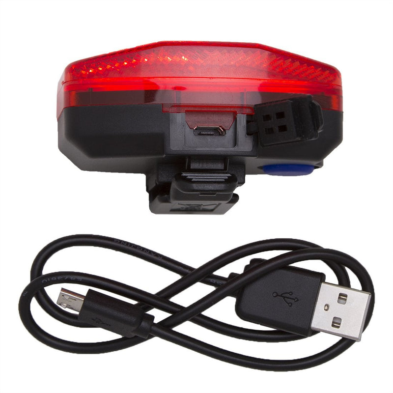 Planet Bike Grateful Red USB Bike Tail Light, Red/Black , 4.5 x 2.25 x 2.75 inches