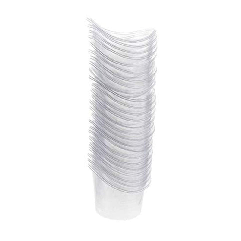 YouU Non Sterile Eye Wash Cups Portable Disposable Measuring Cup 5ml/8ml Eye Flush Cleaning Cups Vials for Storage or First Aid Kit Use (50 pcs/Plastic) 50 pcs/Plastic