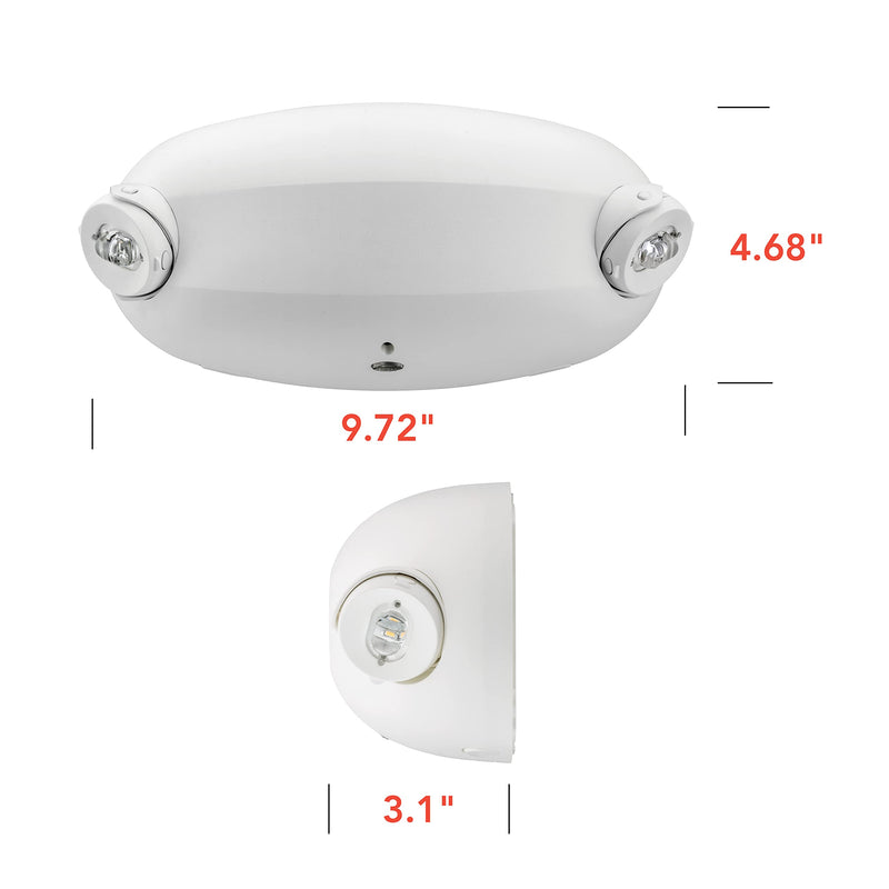 Lithonia Lighting ELM2L M12 Quantum White Aimable LED Emergency Light Unit 220 Lumens, California Compliant