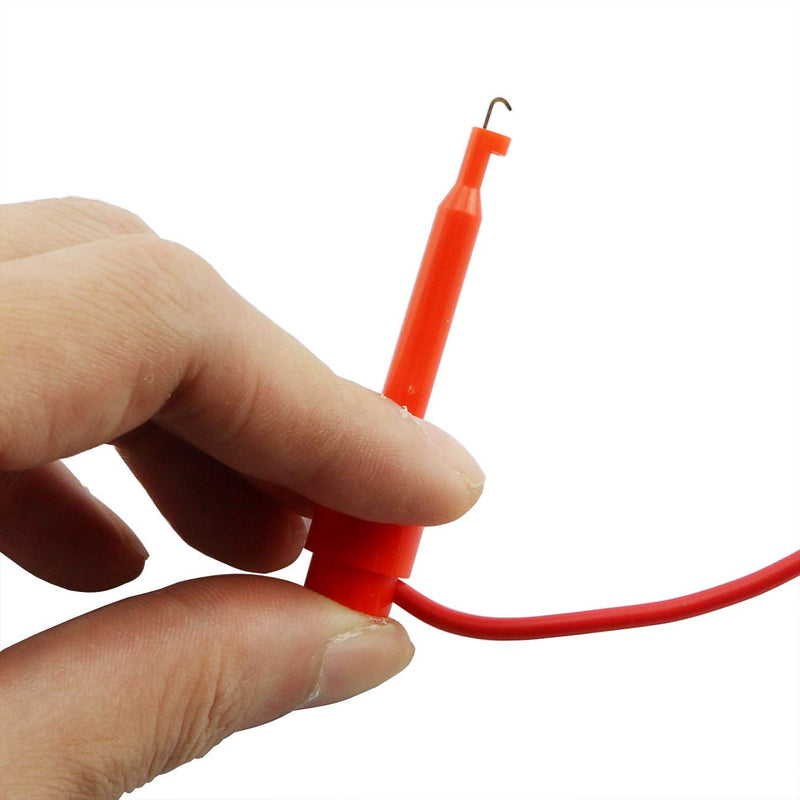 Longdex 1-Pack Oscilloscope Accessories BNC Male Plug Q9 Connector to Nylon Dual Hook Clips Minigrabber Test Leads Oscilloscope Probe