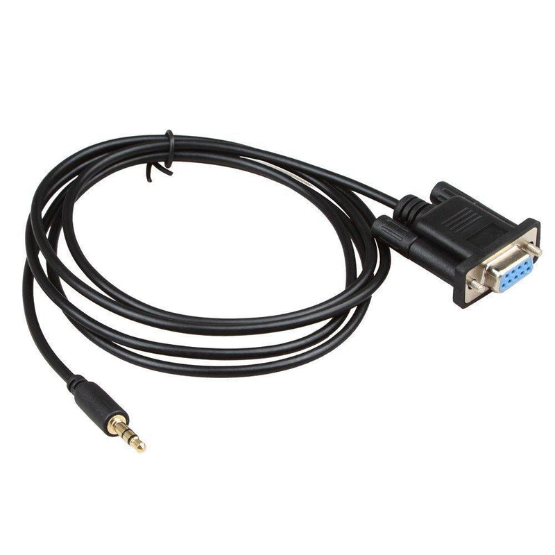 LIANSHU 2Pack DB9Pin Female to DC3.5mm Serial Cable-6 Feet Black (2Pack)