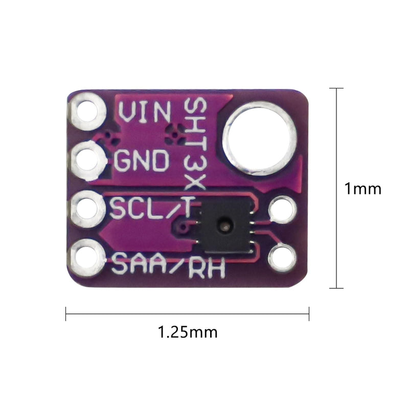 ARCELI Pack of 5 SHT31-D Temperature Humidity Sensor, Digital Output Temperature and Humidity Sensor Module IIC I2C Interface 3.3V Compatible with Arduino