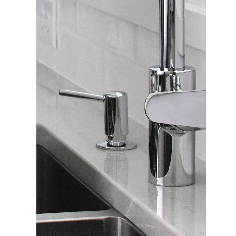 hansgrohe Bath and Kitchen Sink Soap Dispenser, Contemporary Premium Modern in Chrome, 04539000
