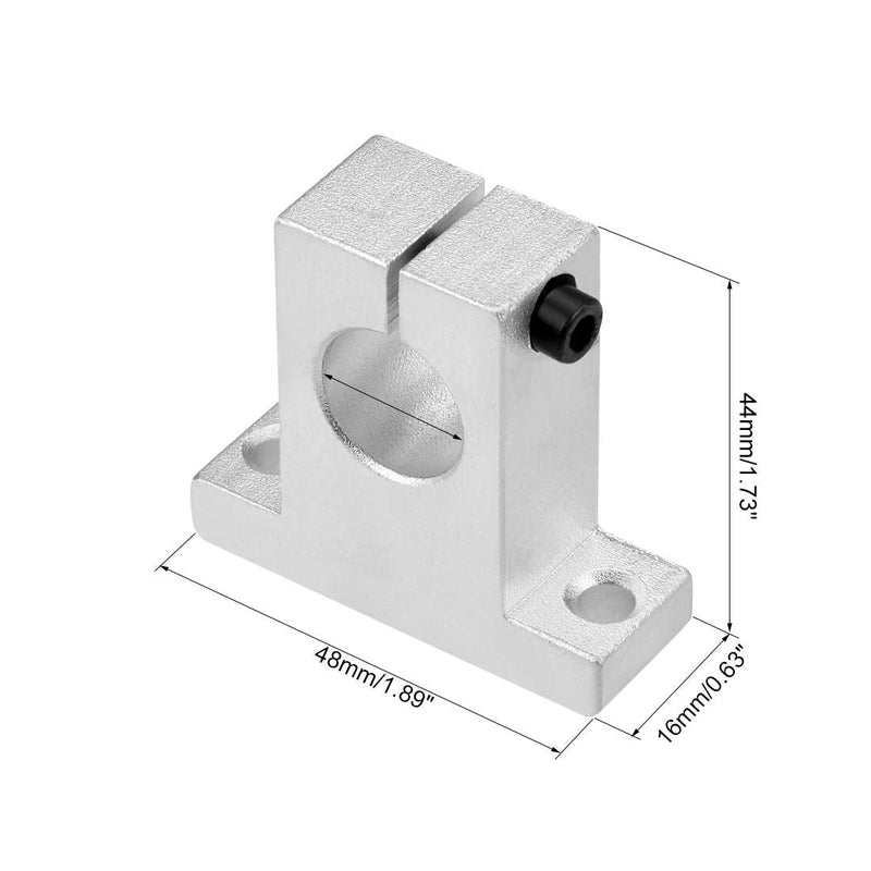 uxcell 16mm Shaft Support SK16 Linear Motion Slide Rail Guide Blocks for CNC 3D Printer (Pack of 2)