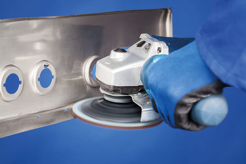 PFERD COMBICLICK fleece blanks CC-VRH, 2 pieces / hard, Ø 125mm, A240F, fine / 44498024 - for fine sanding & finishing with the angle grinder fleece blanks, grain size 240 corundum A