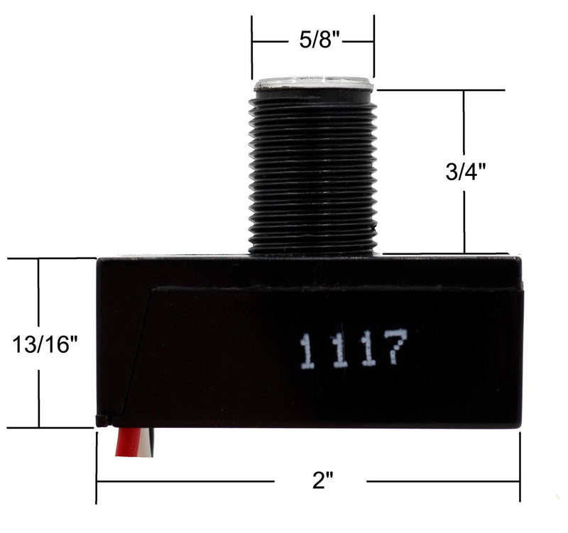 Pack of 2, Outdoor Hard-Wired Post Eye Light Control Electric Resistor Photocell Light Sensor, Dusk to Dawn Sensor, Convert Fixtures to Auto On at Night, LED HID CFL JL-103A