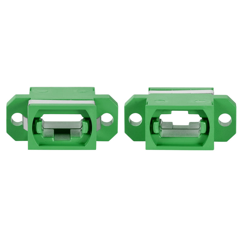 uxcell SM/MM MPO Fiber Optic Connector, Low Loss Quick Optical Adapter for MPO/MTP Green 44x25x10mm