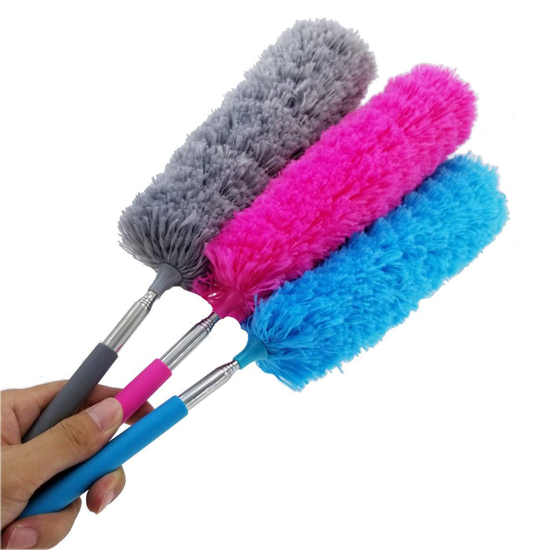 M-jump 3 PCS 15.7 to 35.5 Inch Extendable Telescoping Microfiber Duster Bendable Brush Washable Dusting Brush for Home Office Car