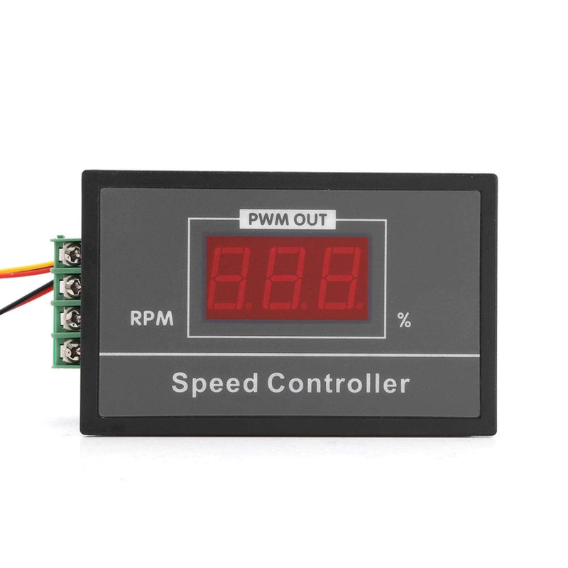 Speed controller, DC 6-60V 12V 24V 36V 48V 30A PWM DC motor speed controller with short-term start stop switch and digital display