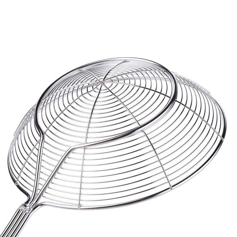 Artyea Skimmer, Stainless Steel Spider Strainer, Ladle for Pasta, Spaghetti, Noodles and Frying in Kitchen – 6 Inches Bowl, 16.4 x 1.2 x 0.6 inches, silver