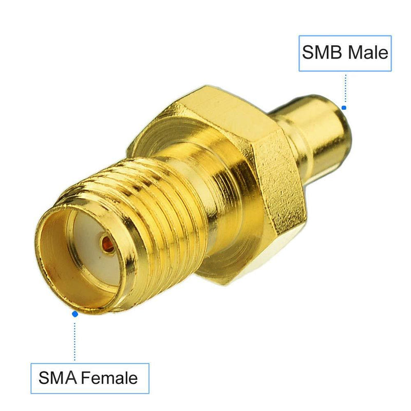 Eightwood SMB to SMA Antenna Adapter Kit 4ps for Sirius XM Satellite Radio Antenna DAB + Radio Antenna
