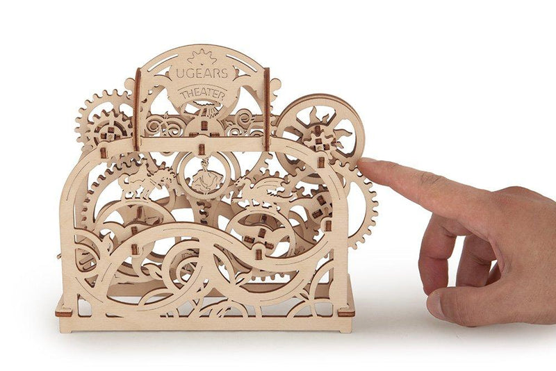 Mechanical Theater by Ugears Is 3D Puzzle Wooden Brainteaser for Kids, Teens and Adults