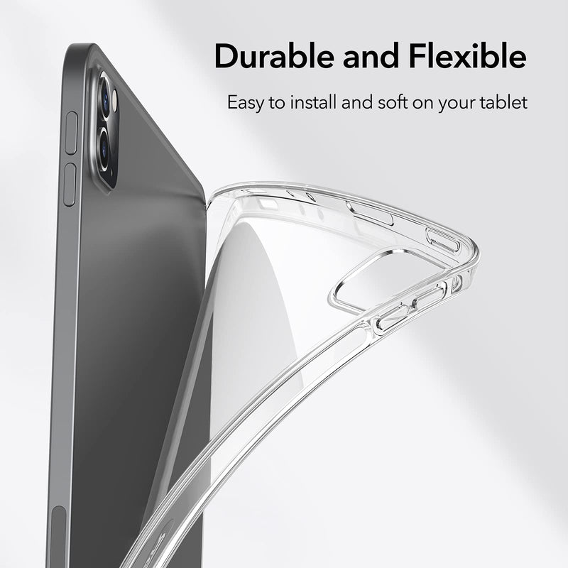 ESR Clear Case Compatible with iPad Pro 11 Inch 2021 (3rd Generation), Soft Protective Back Shell, Supports Pencil 2 Wireless Charging, Project Zero Series, Clear