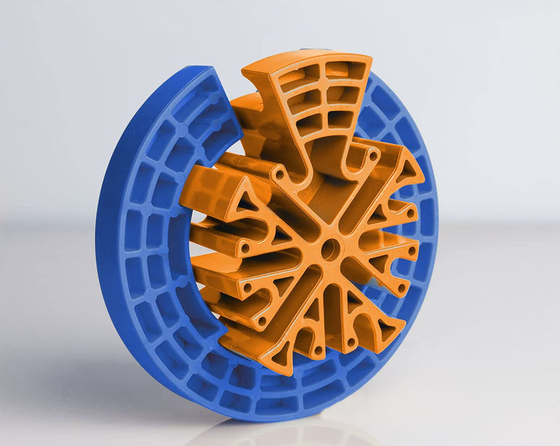 Cable Comb Tool, Wire Comb, Cable Dresser, Bundler, Organizing Tool, Ethernet Comb, Network Cable, Data Cable Comb, Cable Dresser, Cat6 – Perfect for Cable Management Orange & Blue