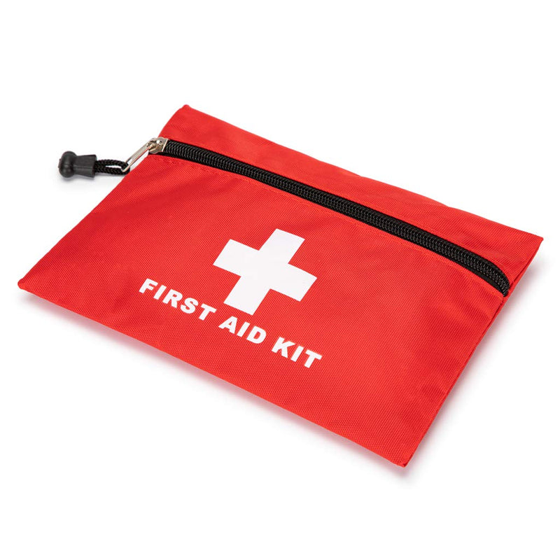 PAXLamb Red First Aid Bag Small First Aid Kit Empty Medical Storage Bag for First Aid Kits Pack Emergency Hiking Backpacking Camping Cycling Travel Car (Red 6.3x4.3" 1PC)