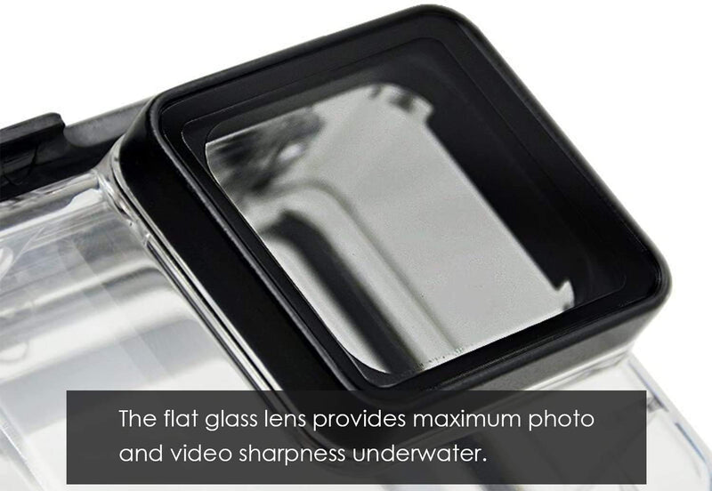 Waterproof Housing Case Compatible with GoPro Hero7 Black/(2018) 6/5 Waterproof Case Diving Protective Housing Shell 45m with Bracket Accessories for Hero7/Hero6/Hero5 Black Action Camera Waterproof Case for hero 7 Black/6/5