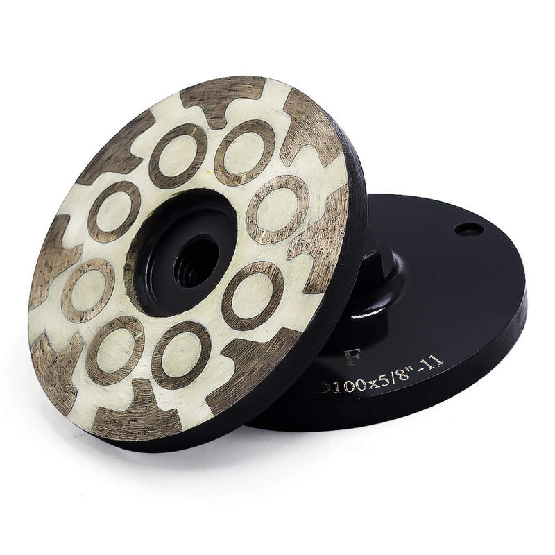 4" Diamond Cup Wheel Resin Diamond Grinding Cup Wheel Fine Grit with Thread 5/8“-11 for Grinding Stone Concrete and Tiles…