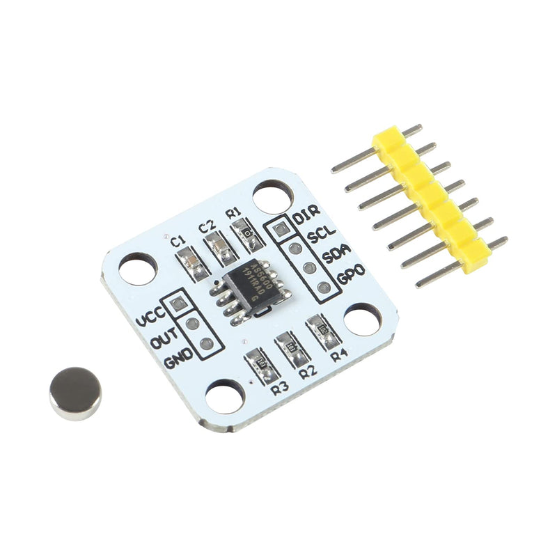 5Pc AS5600 Encoder Magnetic Induction Angle Measuring Sensor Module 12bit High Precision with Magnet (3PCS) 3PCS