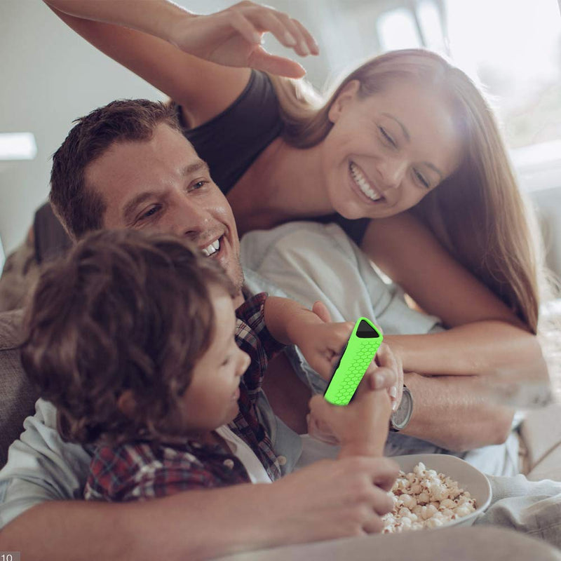 Silicone Protective Case Compatiable for NVIDIA Shield TV Pro/4K HDR Remote Controller,Remote Case Holder Protetcor Skin for NVIDIA Shield Remote,Shockproof Remote Battery Bumper Back Cover-Glowgreen Glow Green