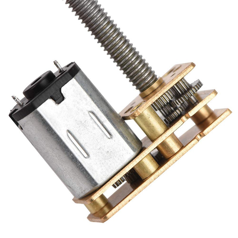 DC 6V/12V Long Thread Gear Motor Electronic Gear Motor for Car Model Robot Electronic Toys and Crafts (6V 1000RPM) 6V 1000RPM
