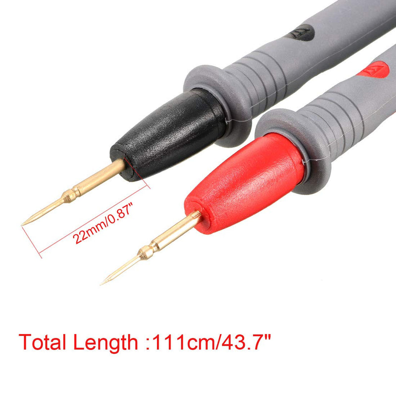 uxcell Multimeter Test Leads, Digital Multimeter Probe Tester Lead Wire Pen Cable with Alligator Clips,1000V 20A, 4-in-1 Set
