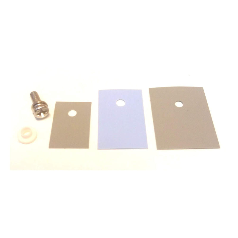 Easycargo 10 Packs TO-220 Heatsink Insulator/Mounting kit (Screw+Washer+Bushing+Insulator), TO-3P TO-247 TO-220 Heat Sink Insulator Mounting Kit for MOSFET Transistor irf520 LM317 7805