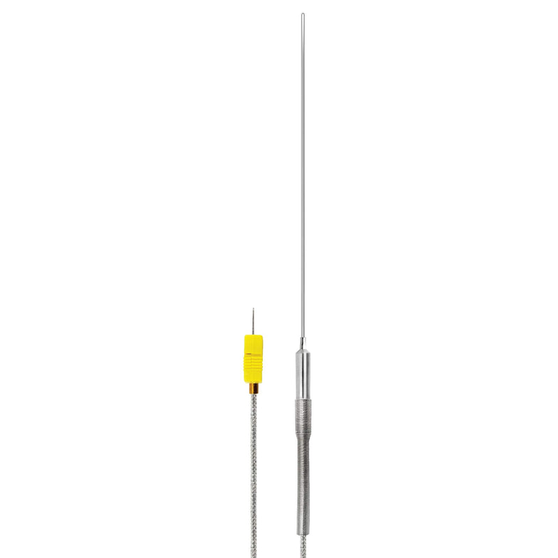 PerfectPrime TL1913SL K-Type Inconel 600 Flexible Thermocouple Temperature Sensor Probes -40~2012°F, 1mm / 150mm 1mm /150mm