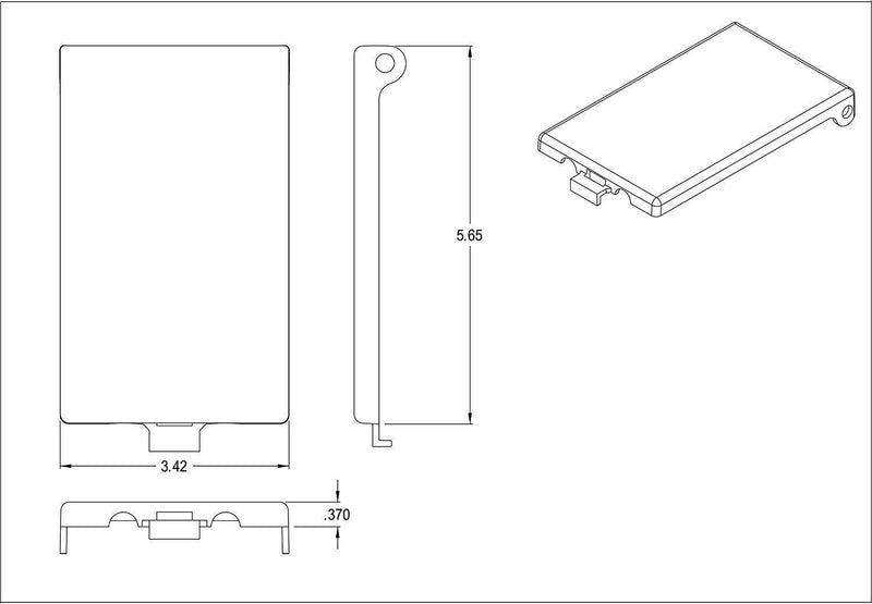 iMBAPrice (1-Pack) DBVW-1 Extra Duty Piantable Replacement Cover for Arlington DBVR1W/DBVS1W/DBVM1W/DBVMA1W 1-Gang (Vertical) in Box Electrical Outlet Box - White 1-Gang (Vertical) - White 1-Pack