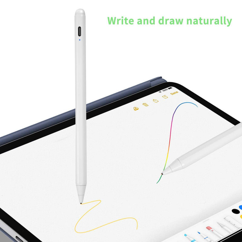 Active Stylus Pen for Samsung Galaxy S10e,Electronic Pencil Compatible with Samsung Galaxy S10e Stylus,Capacitive Type-C Rechargeable Pens Good for Note-Taking and Sketching,White