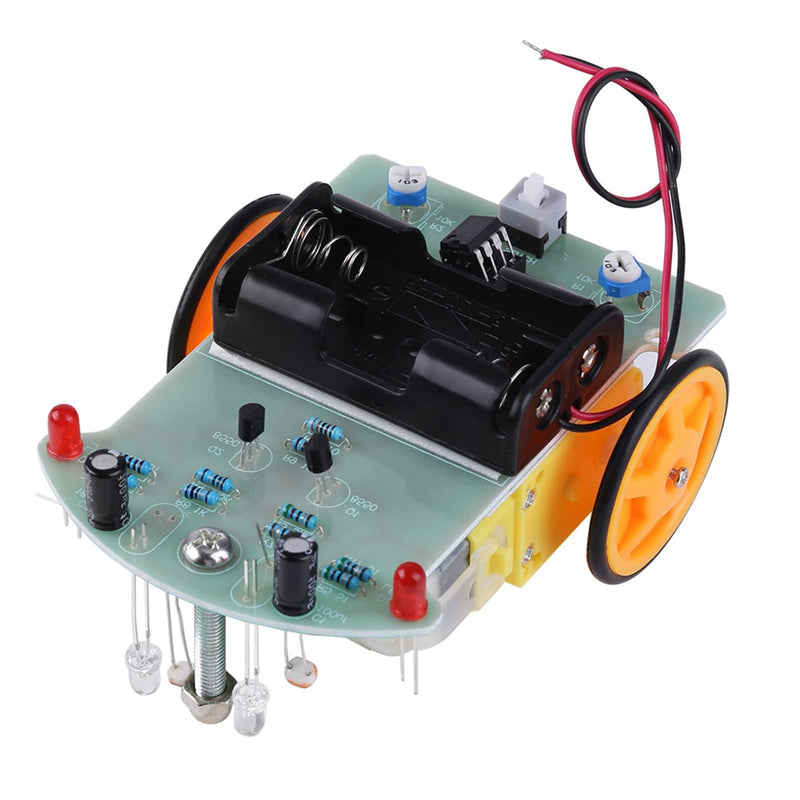 Smart Car DIY Kit, Tracking Electronics Kit, Soldering Kit Project DIY Electronic Learning Car Electronic Component Set Learning Electronics Kit