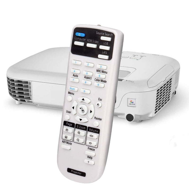 ESolid 1547200 Remote Control for Epson BrightLink 425Wi 430i 435Wi 475Wi 480i 485Wi 575Wi 585Wi 595Wi PowerLite 420 425W 430 435W 470 475W 480 485W Home Cinema 500 S11 X12 X15 Projectors