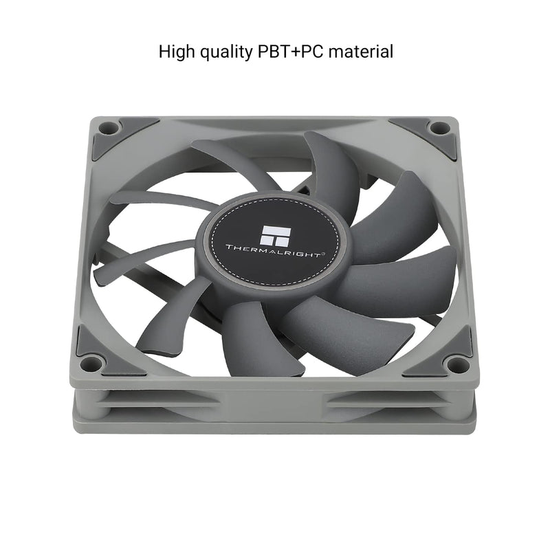 Thermalright TL-8015 CPU Fan High Performance Cooler Fan 2200RPM,Low Noise 23.3dBA,4-PIN PWM Cooling Fan(80mm, Gray)