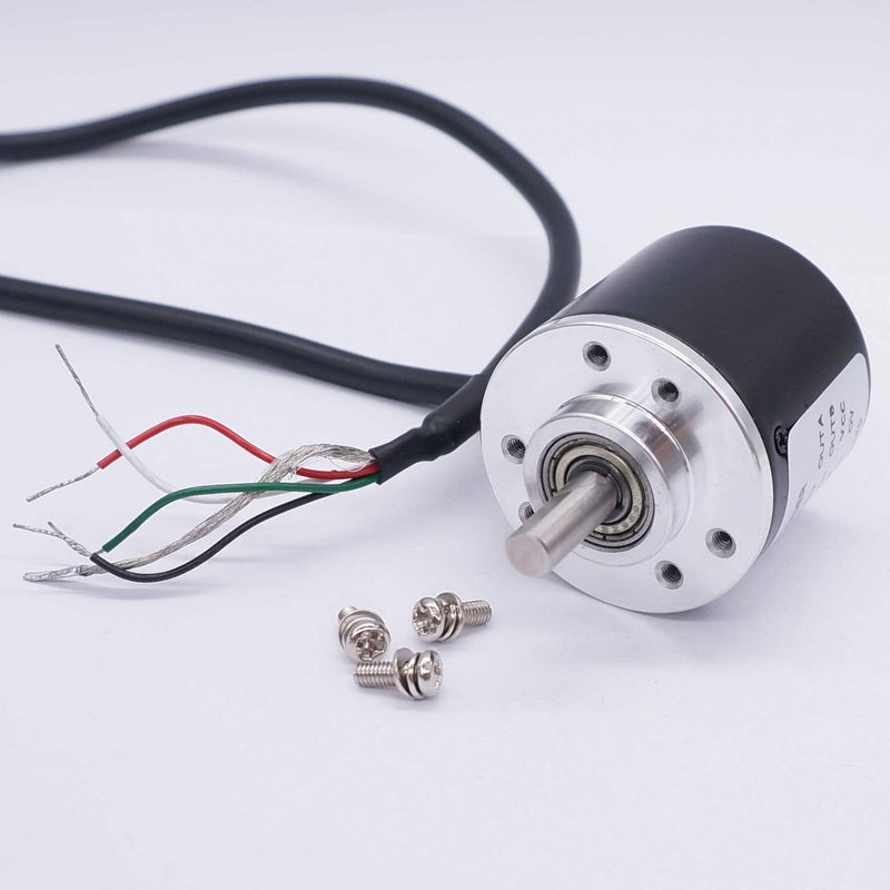 Taiss/AB 2 Phase Incremental Rotary Encoder 100P/R DC 5-24v Wide Voltage Power Supply 6mm Shaft 100P/R