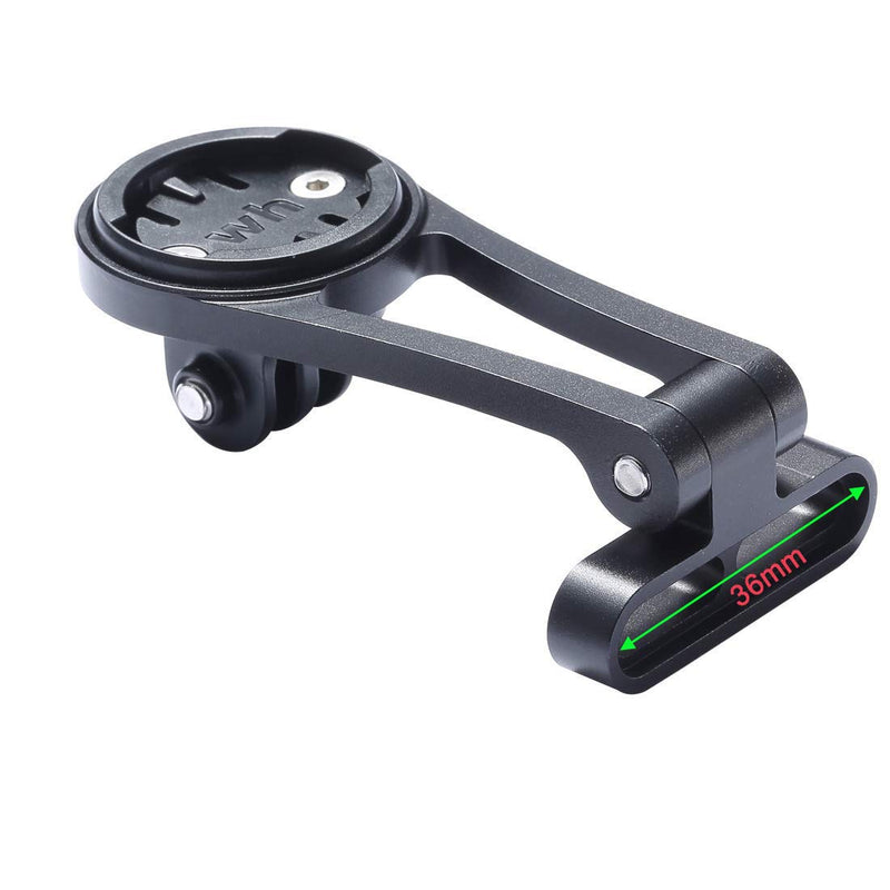 Dymoece Adjustable Out Front Computer Mount,Bicycle Extended Mount，Bike Stem Mount for Wahoo Elemnt,Elemnt Bolt and Elemnt Mini Black-Adjustable