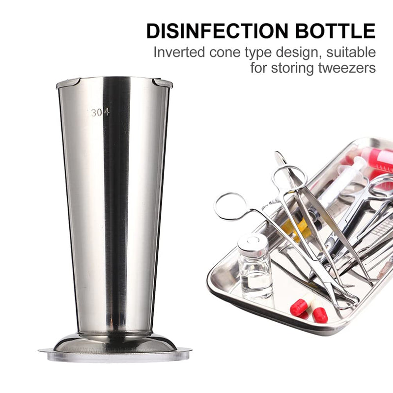 iplusmile Forceps Jar Dental Tweezers Holder Stainless Steel Surgical Instruments Organizer Conical Forceps Pliers Jar Tweezers Tube Organizer