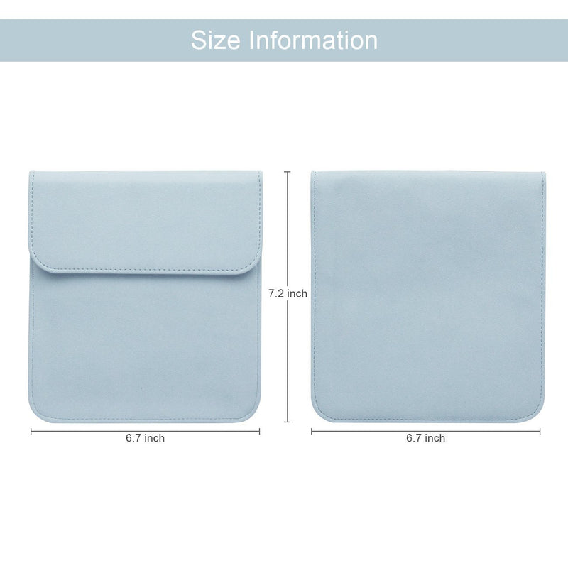 WALNEW 7'' Sleeve for Kindle Oasis - Protective Insert Sleeve Case Cover Bag Fits Kindle Oasis 10th Generation 2019 / 9th Generation 2017, Lightblue