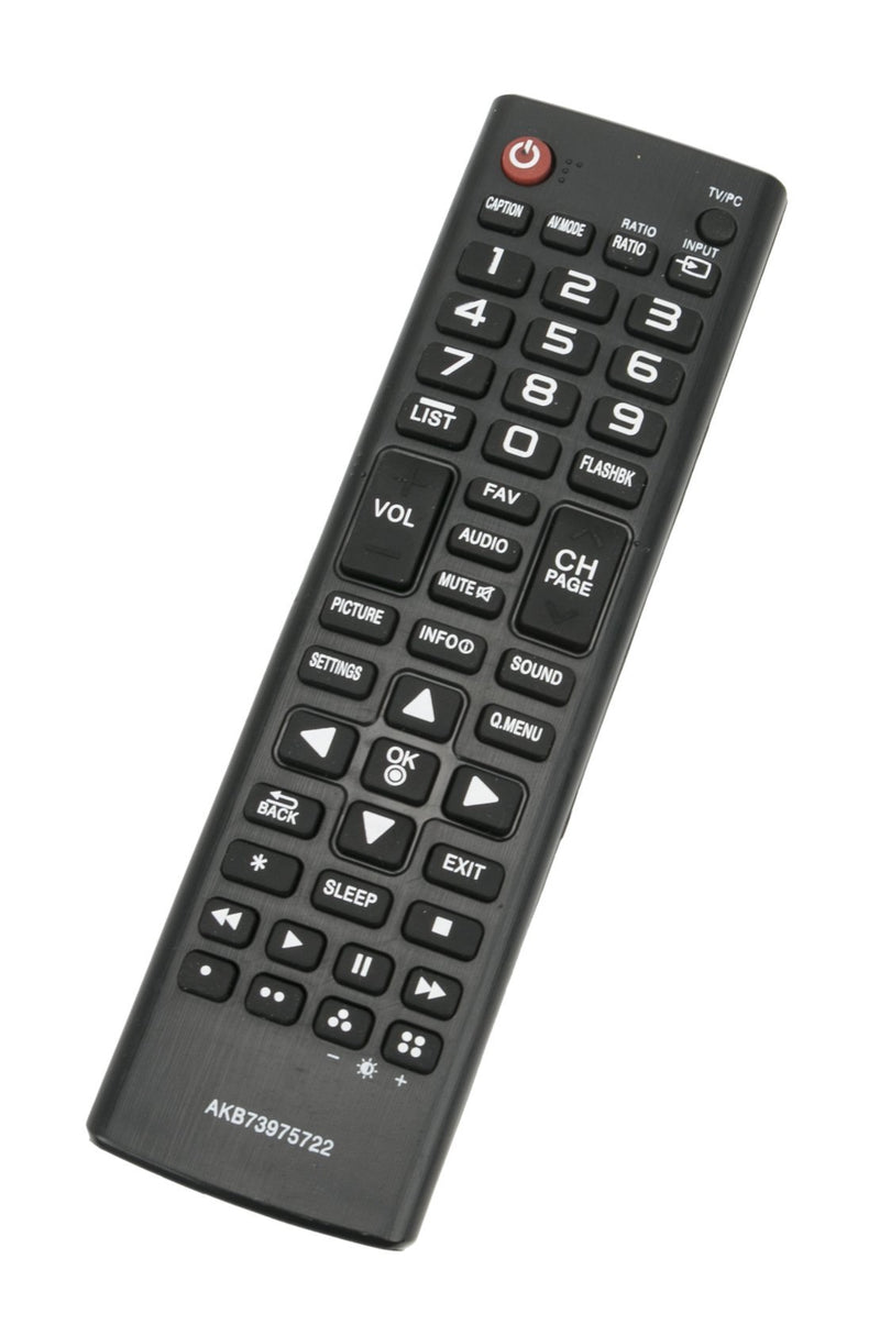 New AKB73975722 TV Remote Control Replacement for LG LED HDTV 22LB4510 22LH4530 24LF4520 29LB4510 28LF4520 28LF4520WU 28LF4520-WU 24LB4510-PU 24LB451B 24LB451B-PU 24LF4520-WU 24LF452B 24LH4530-PU