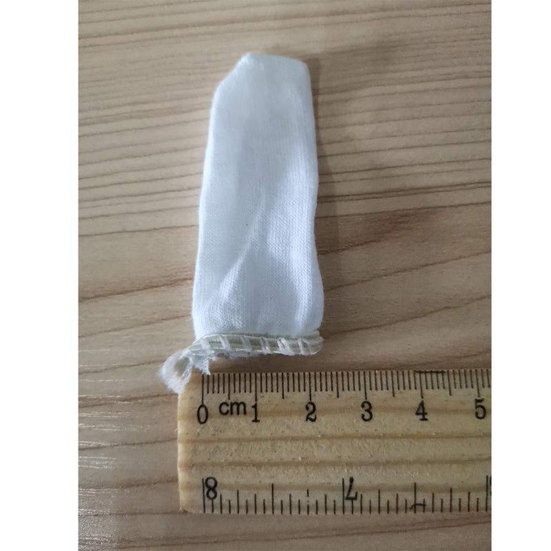 200 Pcs Cotton Finger Cots Small Finger Guards Hand Thumb Fingertips Sleeves Protector by EORTA, Comfortable, Breathable, Absorb Sweat, Reusable, Protect The Wound from Infection, White, Very Small