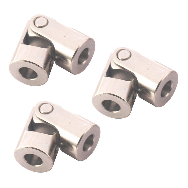 5Pack Vgoohobby Universal Rotatable Steering Shaft U Joint Coupling Motor Connector Coupler for RC Car Robot Crawler Boat (3mm to 3mm) 3mm to 3m