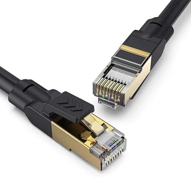 Cat 8 Ethernet Cable 15ft, Bstxnwen Heavy Duty High Speed 26AWG Cat8 LAN Network Cable 40Gbps, 2000Mhz SFTP Internet LAN RJ45 High Speed Cable Cord for Modem, Router, PS3, PS4, Xbox
