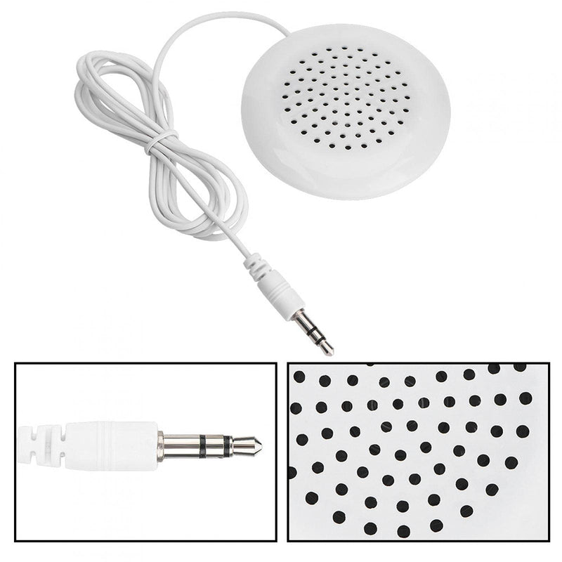 Kuuleyn Pillow Speaker, 3.5mm Mini Pillow Speaker, New DIY Pillow Speaker 3.5mm Mini Stereo Speaker for MP3 Phone Portable CD