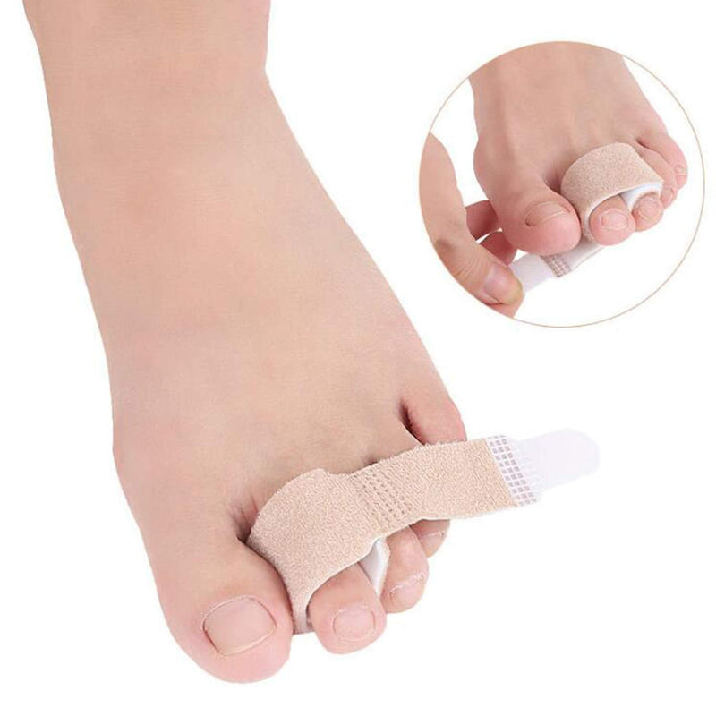 6 Pcs Broken Toe Separator Wrap Hammer Toe, Toe Straightener, Cushioned Bandages Toe Splint Wraps Separator for Broken Injured Finger Hammer Toe