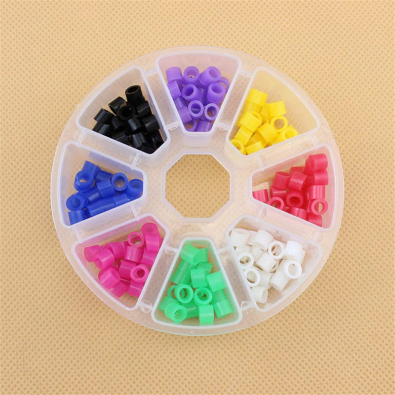 SUPVOX 160pcs Dental Code Rings Silicone Instrument Code Rings for Hospital