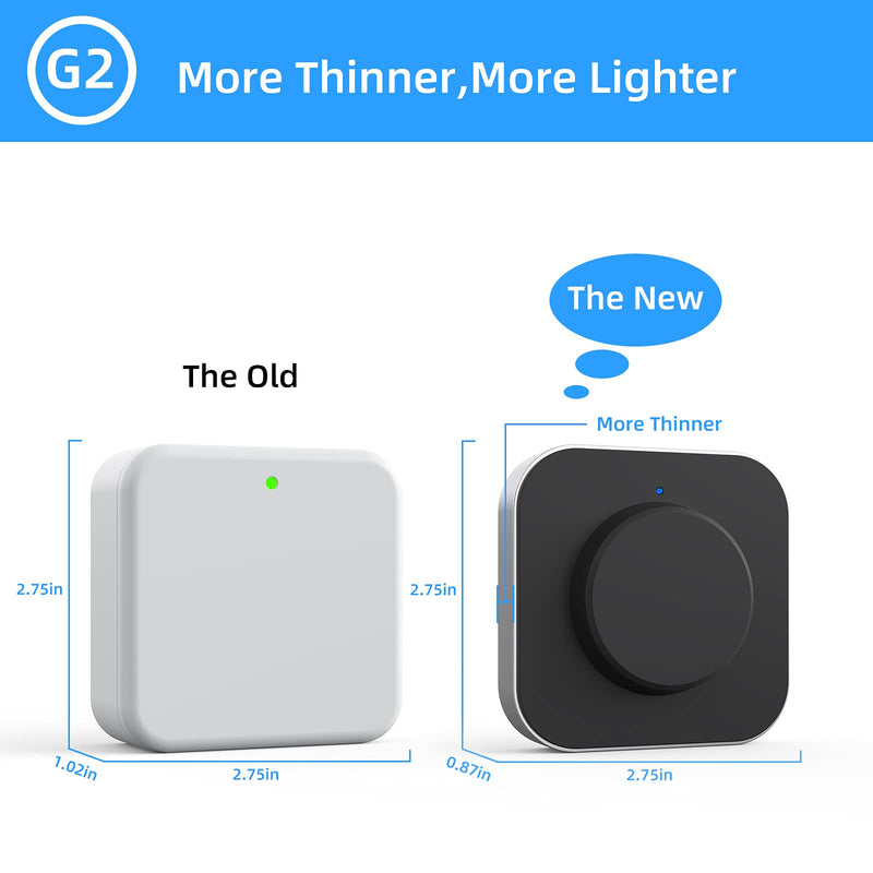 SMONET Smart Door Lock WiFi Gateway, Bluetooth Keyless Entry Electronic Door Lock Wi-Fi Bridge, TTLock Smart Deadbolt WiFi Hub Work with Alexa.